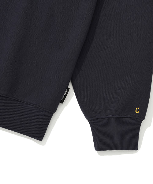 Picture graphic sweatshirt navy