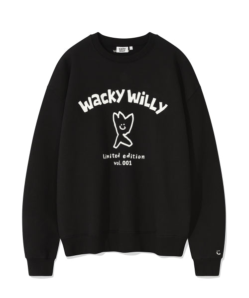 Logo typo graphic sweatshirt black