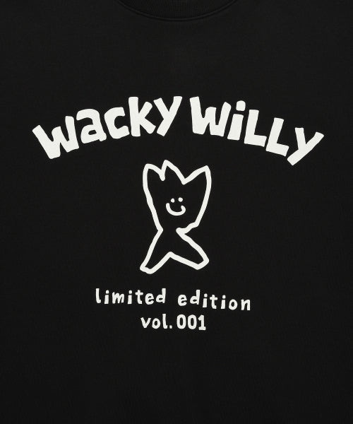 Logo typo graphic sweatshirt black