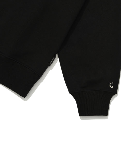 Logo typo graphic sweatshirt black