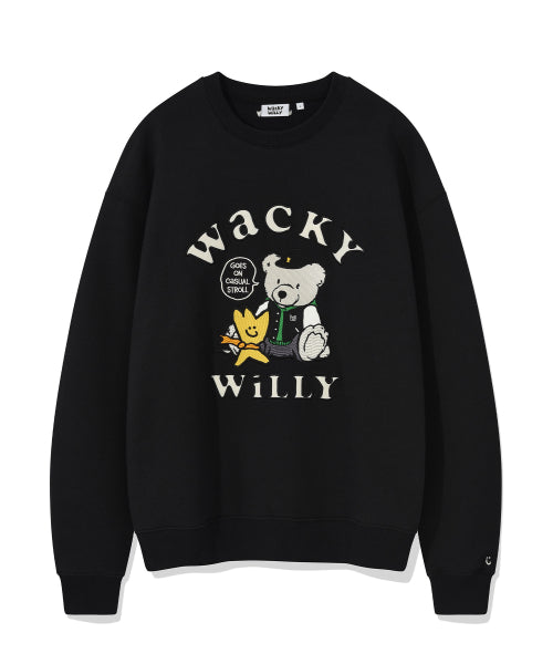 One-point graphic sweatshirt black