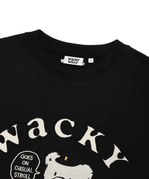 One-point graphic sweatshirt black