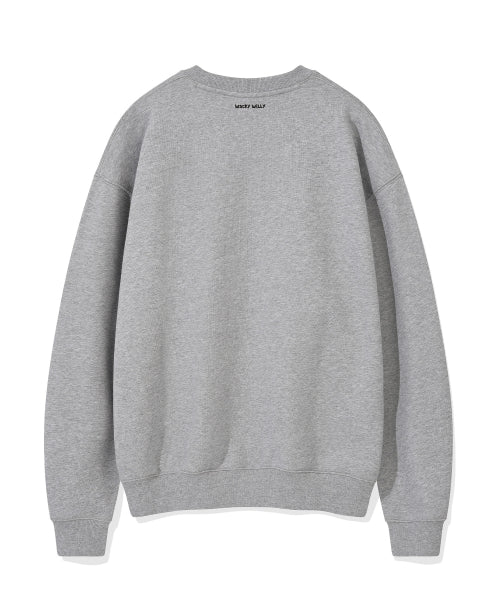 One-point graphic sweatshirt gray