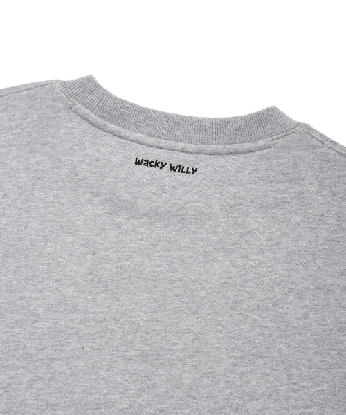One-point graphic sweatshirt gray