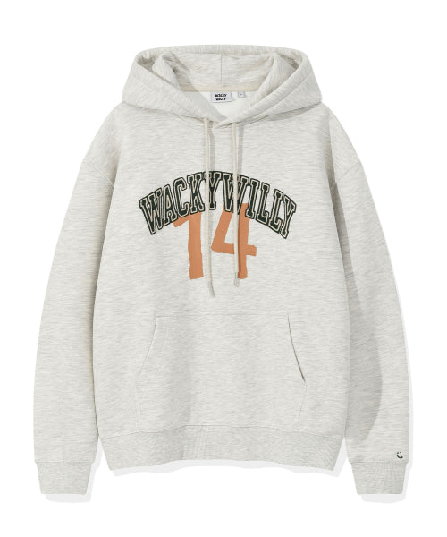 Arch typo graphic hood oatmeal