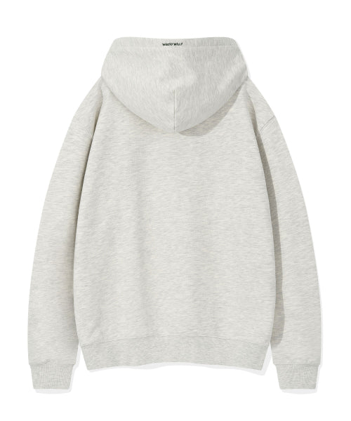 Arch typo graphic hood oatmeal