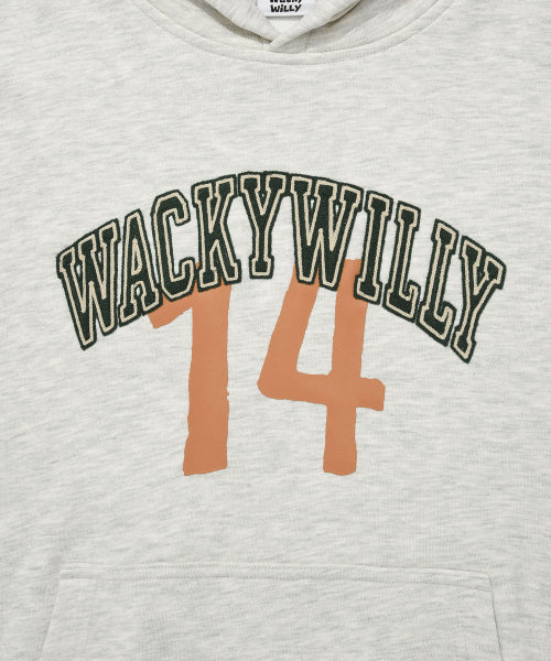 Arch typo graphic hood oatmeal
