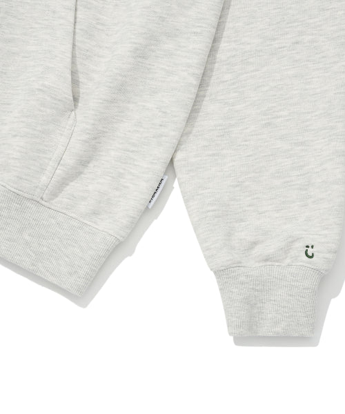 Arch typo graphic hood oatmeal