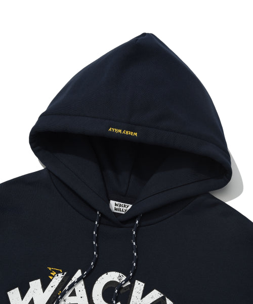 Crack graphic hood navy