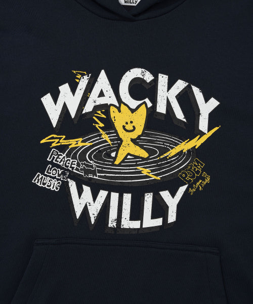 Crack graphic hood navy