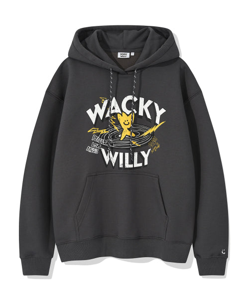 Crack graphic hood dark gray