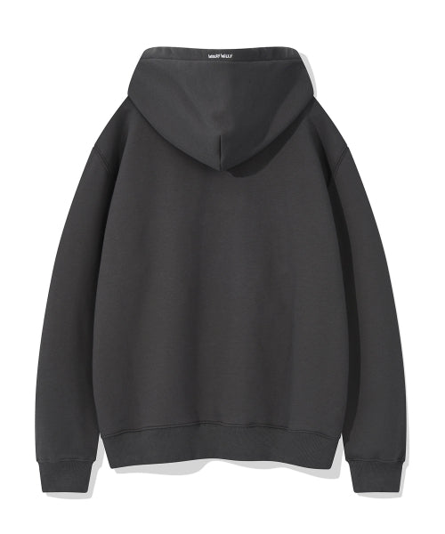 Crack graphic hood dark gray