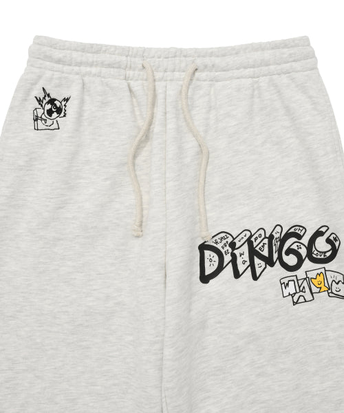 Graphic sweatpants oatmeal
