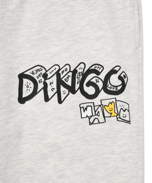 Graphic sweatpants oatmeal