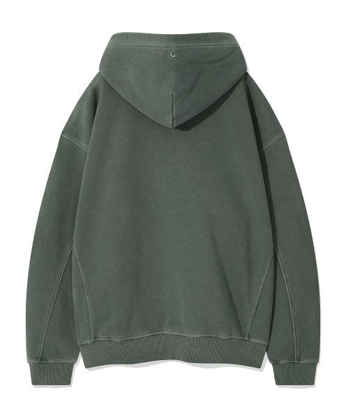 Pigment Hood Zip-Up Green