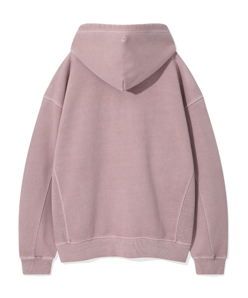Pigment Hood Zip-Up Pink