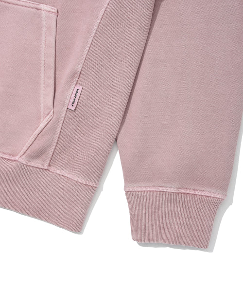 Pigment Hood Zip-Up Pink