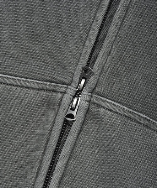Pigment Hood Zip-Up Charcoal