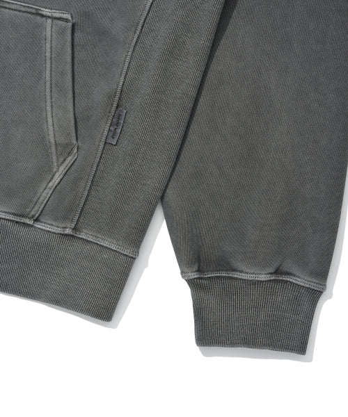 Pigment Hood Zip-Up Charcoal