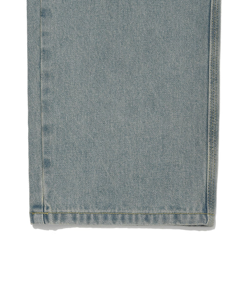 graphic denim pants blue