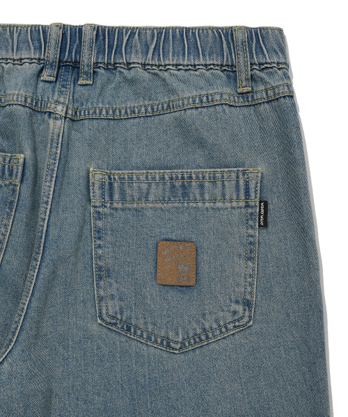 straight denim pants light blue