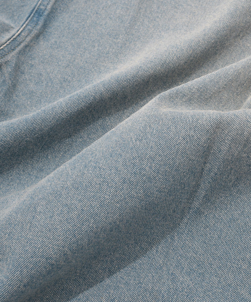 washed-out denim long-sleeved shirt blue