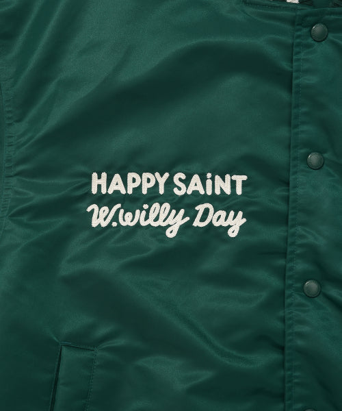 Nylon Varsity Jumper Green