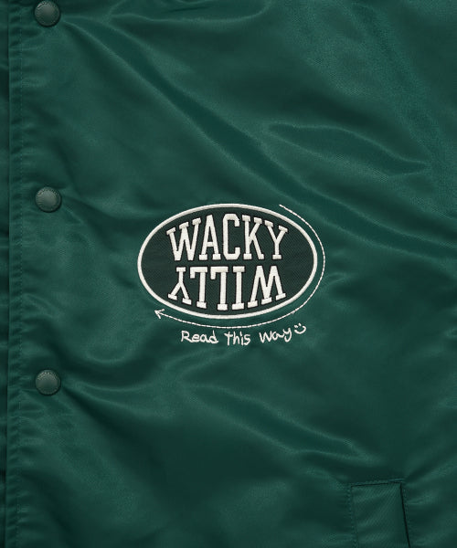 Nylon Varsity Jumper Green