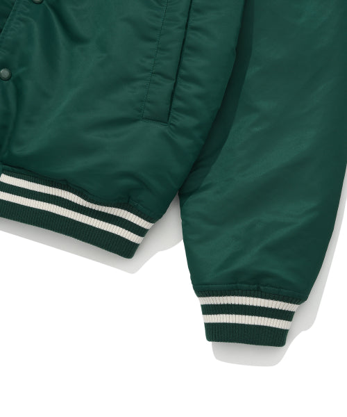 Nylon Varsity Jumper Green