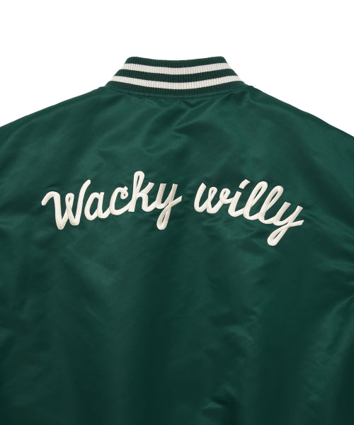 Nylon Varsity Jumper Green
