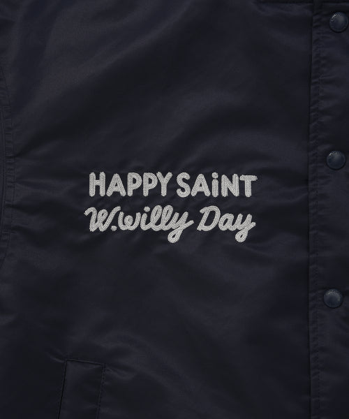 Nylon Varsity Jumper Navy