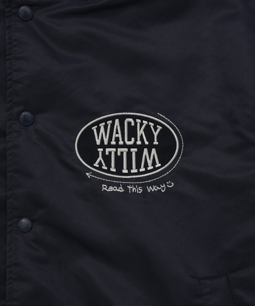 Nylon Varsity Jumper Navy
