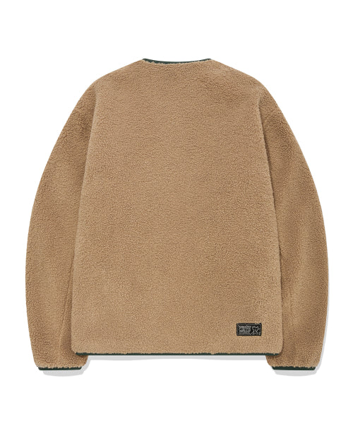 Quilting Fleece Reversible Jumper Beige