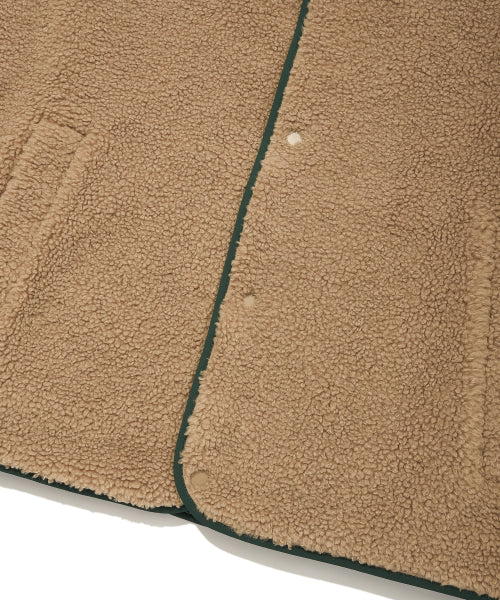 Quilting Fleece Reversible Jumper Beige