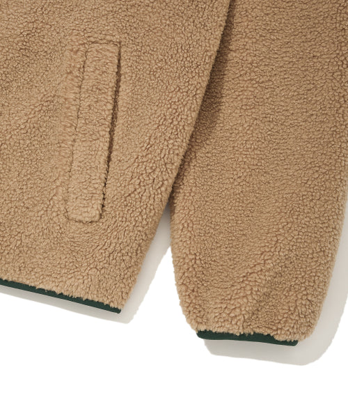 Quilting Fleece Reversible Jumper Beige