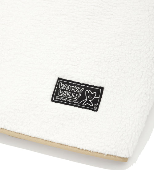 quilting fleece reversible jumper cream