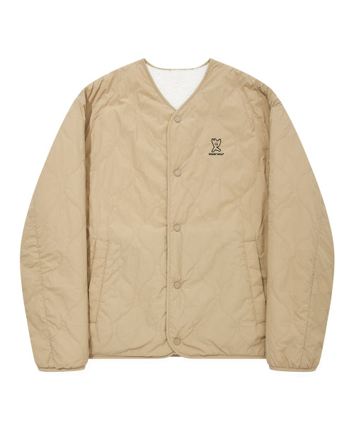 quilting fleece reversible jumper cream