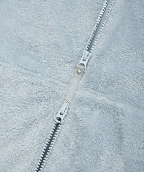 Fluffy Hooded Jumper Blue