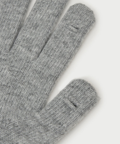 Verona Knit Gloves Light Gray