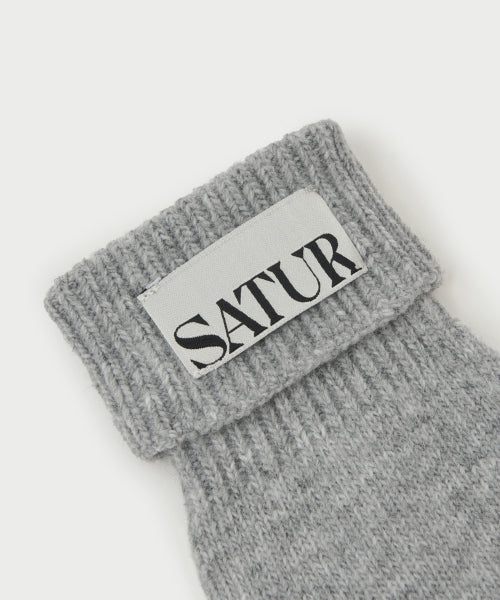 Verona Knit Gloves Light Gray