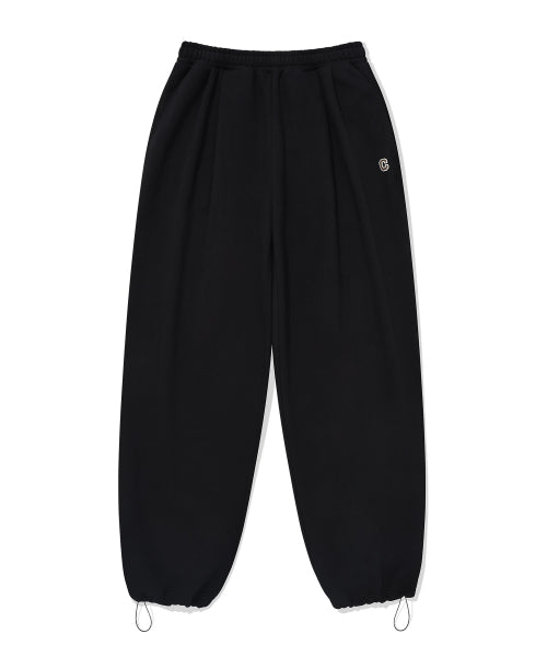 TWO TUCK REAL WIDE SWEAT PANTS