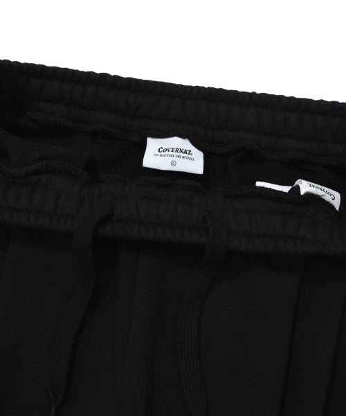 TWO TUCK REAL WIDE SWEAT PANTS