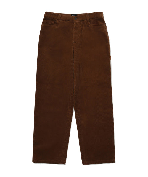 [FABRIC BELT] CORDUROY SEMI-WIDE PANTS