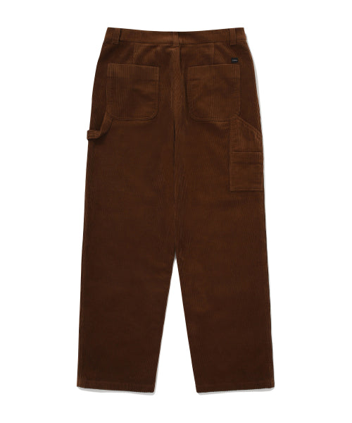 [FABRIC BELT] CORDUROY SEMI-WIDE PANTS
