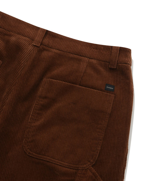[FABRIC BELT] CORDUROY SEMI-WIDE PANTS