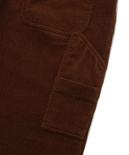[FABRIC BELT] CORDUROY SEMI-WIDE PANTS