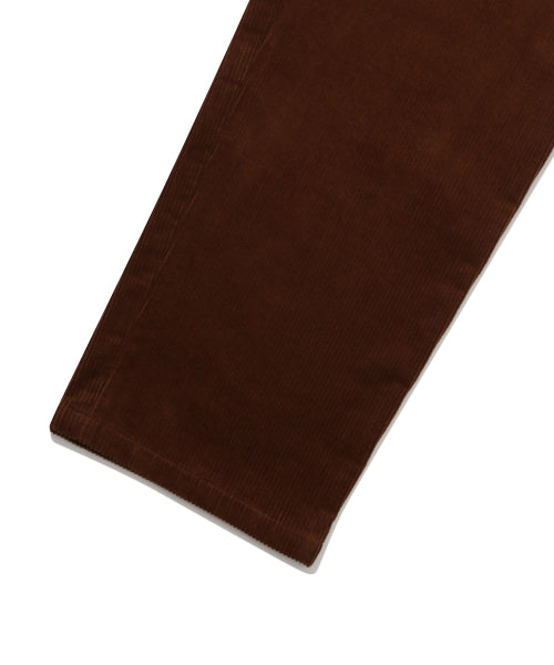 [FABRIC BELT] CORDUROY SEMI-WIDE PANTS
