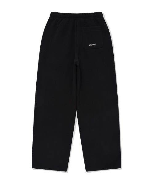 ONE TUCK SEMI-WIDE SWEAT PANTS (Lined with fleece)