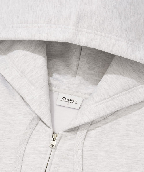 ARCH LOGO FLEECED HOODIED ZIP-UP