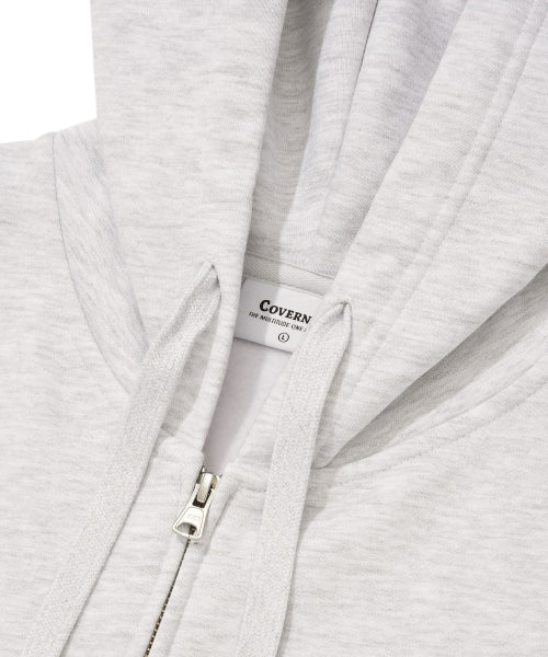 ARCH LOGO FLEECED HOODIED ZIP-UP